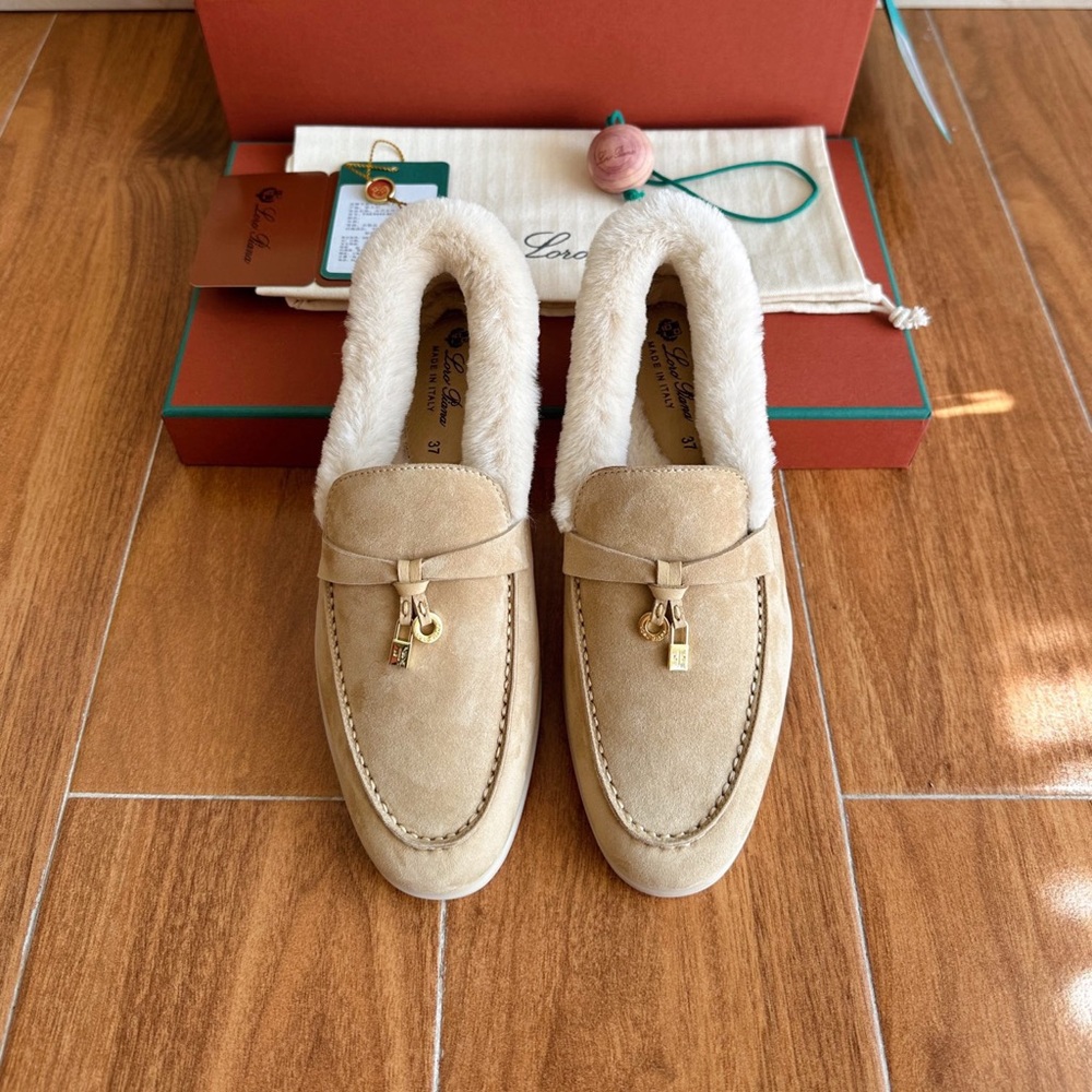 Loro Piana Women’s Tan Loafers